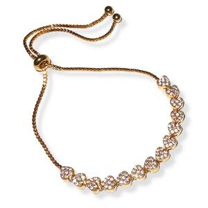 Harper Ray | Gold Heart Honeycomb Bracelet